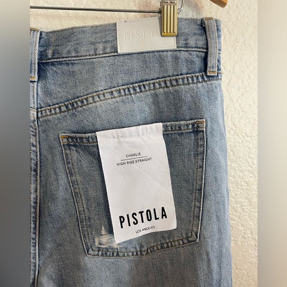Pistola Charlie High Rise Straight Leg in Ruthless Size 32/14 NWT - Picture 5 of 9